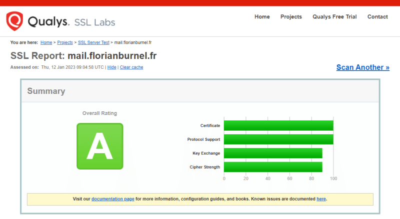 Certificat SSL Exchange sans HSTS