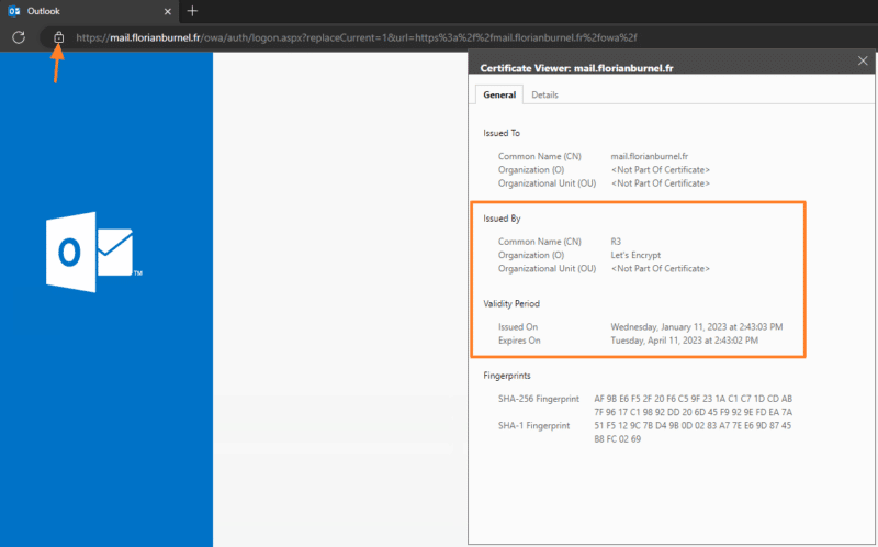 Tuto Exchange - Certificat Let's Encrypt