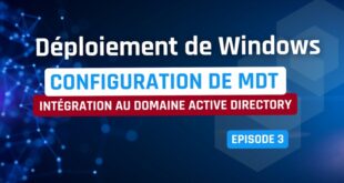 Config MDT - Intégration domaine Active Directory