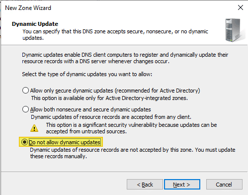 Exchange - Zone DNS interne Active Directory - Etape 5