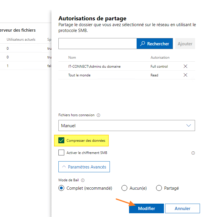 Windows Admin Center - Compression SMB