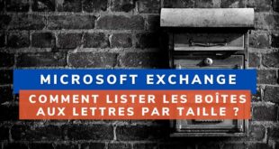 Exchange : comment lister les boîtes aux lettres par taille ?