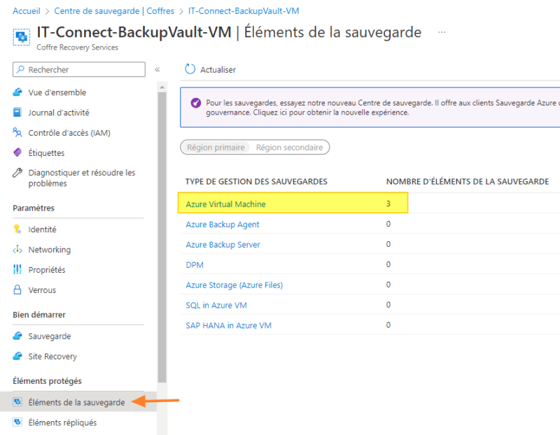 Tuto Azure Backup - Soft Delete - 2