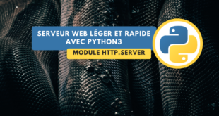 Python créer serveur web en CLI