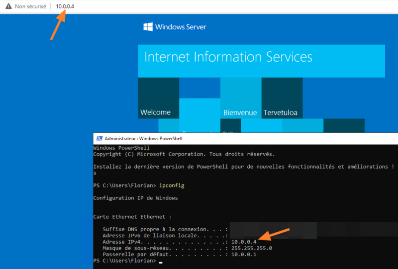 IIS 10 sur Windows Server 2022