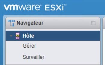 VMware ESXi en mode maintenance