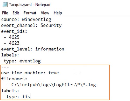 Exchange - CrowdSec - Config YAML IIS