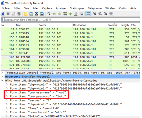 Récupérer des identifiants dans du trafic HTTP