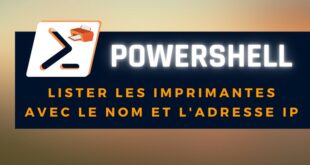 Serveur d’impression : lister les imprimantes avec le nom et l’adresse IP