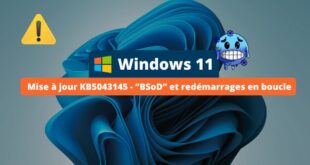 Windows 11 KB5043145 problème démarrage