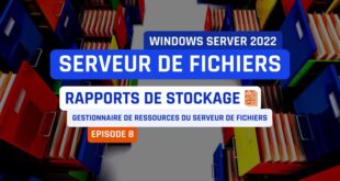 Serveur de fichiers - FSRM - Rapports de stockage