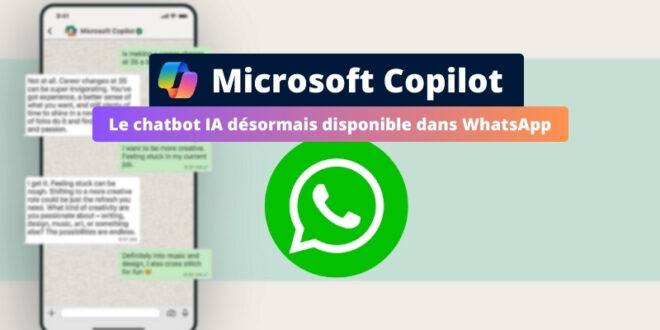 Microsoft Copilot - IA dans WhatsApp